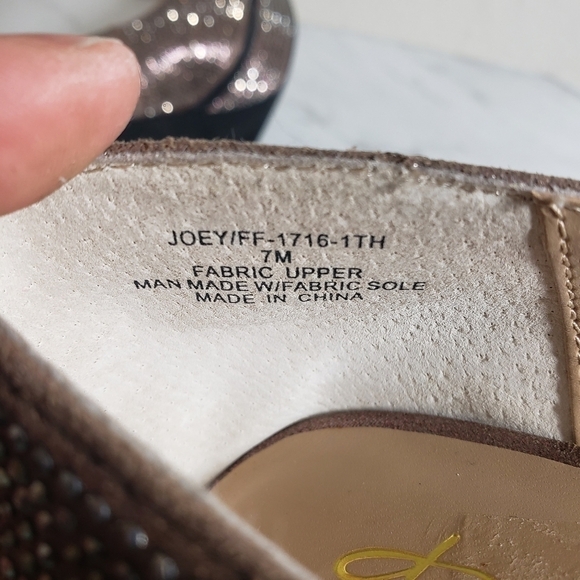 Thalia Sodi Joey Pewter Bling Closed Toe Platform Stiletto Heels Sz 7M - Picture 10 of 16